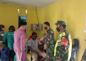 Gurindam 12 Kodim 0317 TBK Koramil 02 Moro  Berperan Aktif Kegiatan Vaksinasi
