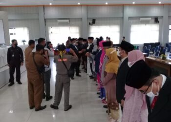 Benny Utama Lantik 10 Orang Pejabat Pimpinan Tinggi Pratama Eselon II.B