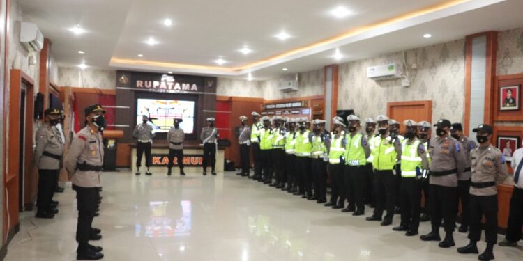 Gelar Apel Pasukan Operasi Zebra Seligi 2021, Kapolres Minta Anggota Tetap Patuhi Prokes 5M
