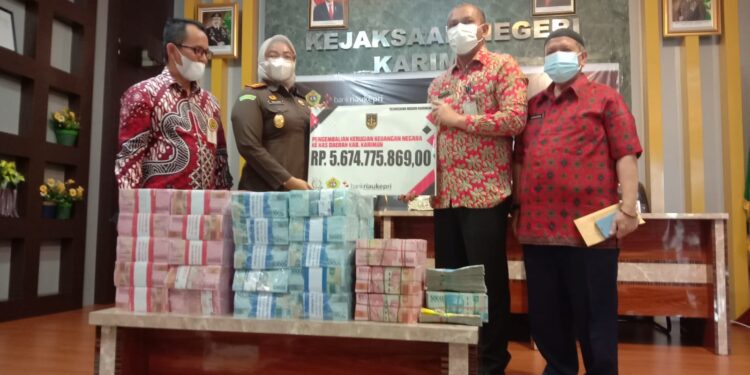 Kejaksaan Karimun Kembalikan Anggaran Daerah Senilai Rp 5 Miliar