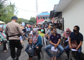 Hut Airud Ke-71 Tahun 2021 Polaiurd Polda Kepri Lakukan Vaksin dan Kampanye Prokes 5M