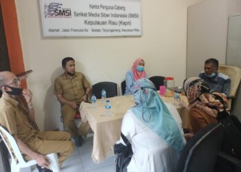 Survei Media Di Kepri, Staf Kemenkominfo Sambangi Kantor PWI Dan SMSI