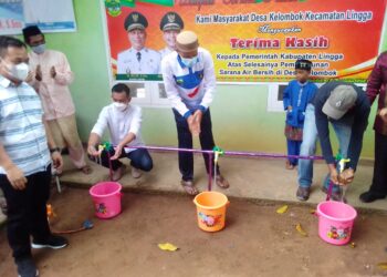 Sekian Tahun Menunggu Akhirnya Desa Kelombok Nikmati Sarana Air Bersih