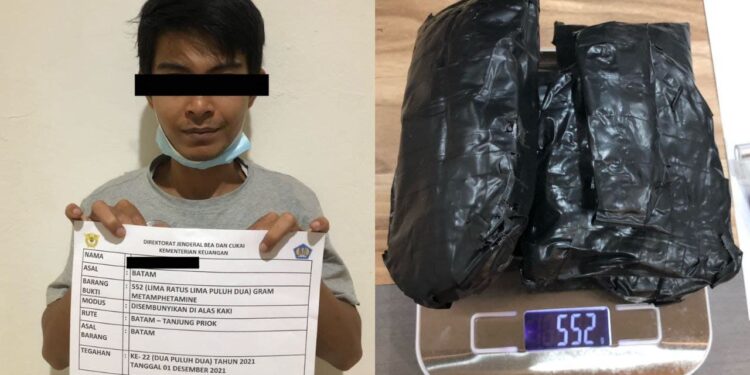 Selipkan Sabu Dalam Alas Kaki, Penumpang Pelni Di Batam Terendus Anjing Pelacak