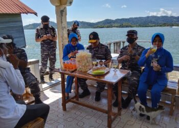 Kunjungan Danlantamal Dikampung Bahari Disambut Baik Pemerintah Desa Jang