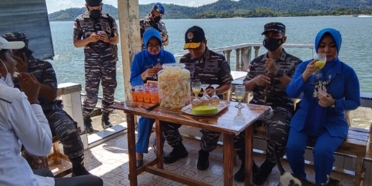 Kunjungan Danlantamal Dikampung Bahari Disambut Baik Pemerintah Desa Jang