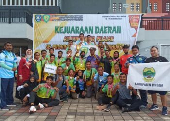 Kembali Lingga Pertahankan Juara Umum Kejurda Atletik Tingkat Pelajar Se Provinsi Kepri
