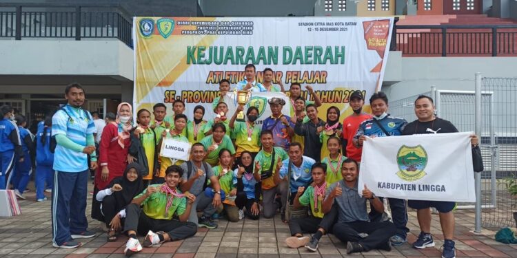 Kembali Lingga Pertahankan Juara Umum Kejurda Atletik Tingkat Pelajar Se Provinsi Kepri