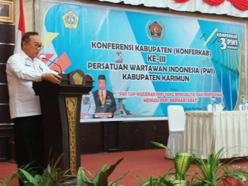 Dalam Acara Konferkab Ke III PWI, Sekda Karimun Akui Profesi Wartawan Ini Sangat Mulia