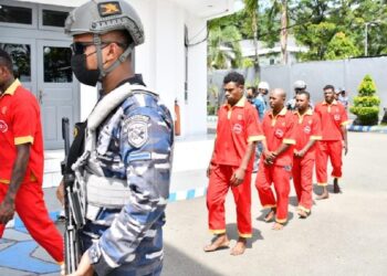 TNI AL Tangkap 5 Penyeludup Dari Papua Nugini, 2 Orang WNA PNG