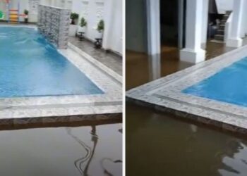 Berbeda Kasta! Kolam Renang Di Rumah Mewah Jadi Sorotan