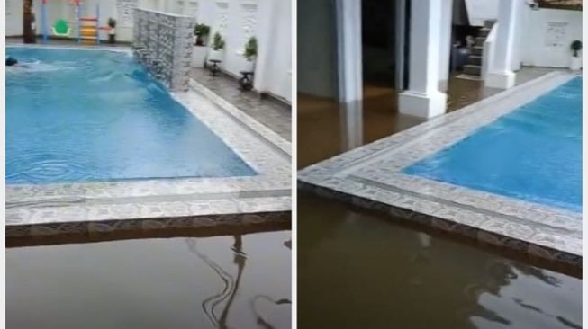 Berbeda Kasta! Kolam Renang Di Rumah Mewah Jadi Sorotan