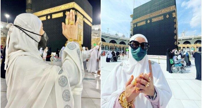 Artis Pamer Perhiasan depan Kabah saat Umrah, Aksinya Banjir Hujatan
