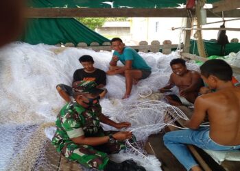 Koramil 02 Moro Kodim 0317 Aktif Perhatikan Kegiatan Warga Sehari Hari