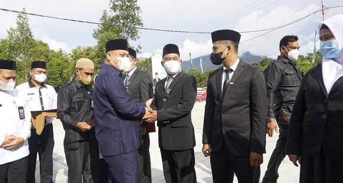 Jadi Pembina Upacara, Nizar Ucapkan Selamat Hari Amal Bhakti ke-76