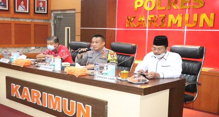 Jelang Imlek, Polisi Karimun Gelar Rapat Koordinasi Lintas Sektoral