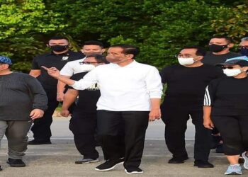 Presiden Jokowi Berolahraga Didampingi Gubernur Ansar Sebelum Gelar Pertemuan Dengan PM Singapura Di Bintan