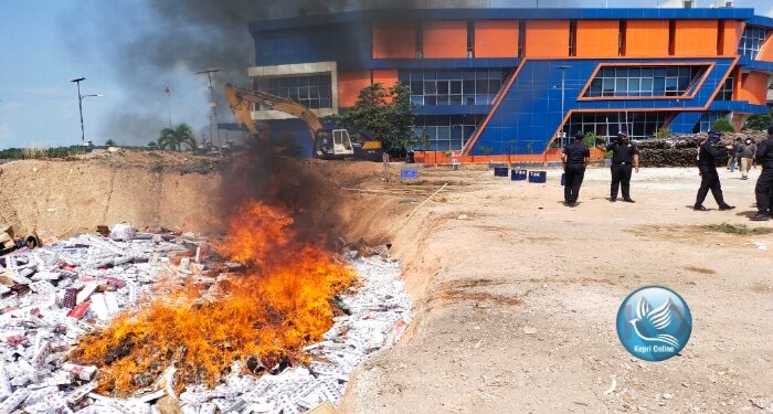 Pengawasan Dan Pelayanan Bea Cukai Karimun Musnahkan BMN