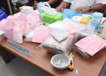 Pemusnahan Barang Bukti Narkotika Jenis Sabu Dan Ganja Oleh Ditresnarkoba Polda Kepri