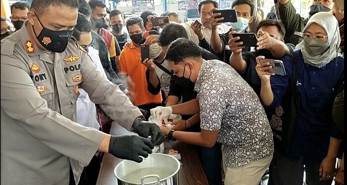 Polres Karimun Selamatkan 2.332 Jiwa Warga Karimun Lewat Pemusnahan Sabu 583,16 Gram