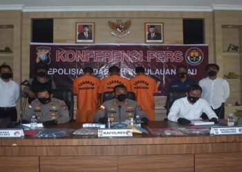 3 Pelaku Narkoba Berhasil Dibekuk Satresnarkoba Polres Bintan.
