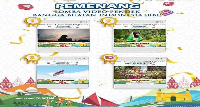 Diskokinfo Kepri Gelar Lomba Video Pendek BBI Tingkat SLTA Se Kepri, Ini Dia Para Pemenangnya