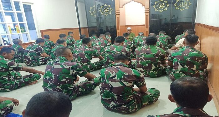 Prajurit Marinir TNI AL Gugur, Lanal TBK lakukan Sholat Ghoib dan Do’a bersama