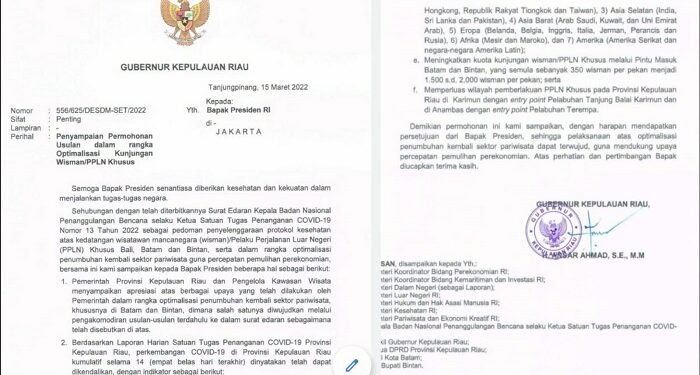 Pemerintah Pusat Tanggapi Surat Gubernur Kepri Terkait Optimalisasi PPLN