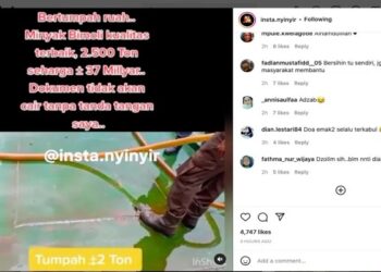 Video Viral Minyak Goreng Tumpah Ke Laut, Polri Langsung Turun Tangan