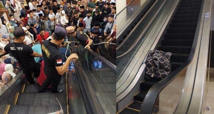 Buat Panik Warga Yang Sedang Salat, Bocah 9 Tahun Terjepit Eskalator Saat Bermain Dengan Teman