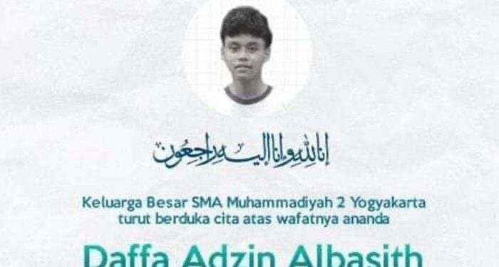 Anak Anggota DPRD Kebumen Tewas Dibunuh Klitih Saat Keluar Untuk Sahur