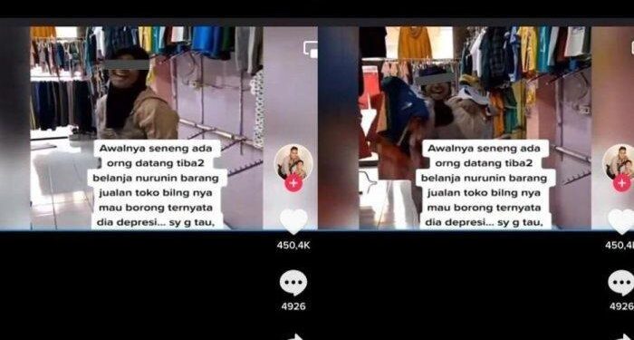 Viral Wanita Muda Bak Sultan Berlagak Borong Baju Di Bekasi, Ternyata Baru 2 Hari Keluar RSJ