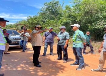Bupati Karimun Tinjau 4 Peningkatan Ruas Jalan Di Kecamatan Kundur