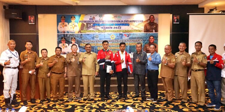 Bupati Karimun Buka Pelatihan Scaffolding dan Rigger Tahun 2022