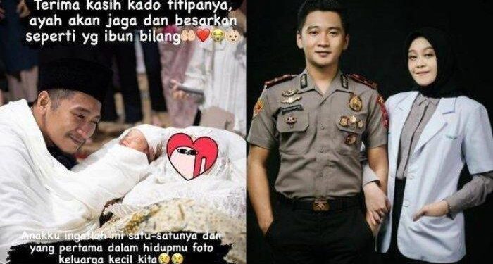 Fakta Di Balik Viralnya Sosok Ipda Fadly Fachrezi Viral Ajak Bayinya Foto Bareng Jenazah Istri