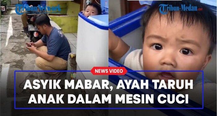 Viral Asyik Main Game Online, Ayah Taruh Anaknya Ke Dalam Mesin Cuci