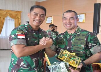Brigjen TNI Jimmy Pimpin Sertijab Kasrem Dan Kasilog Kasrem 033/WP