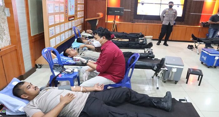 Gerakan Sosial Polres Karimun , 46 Kantong Darah  Terkumpul
