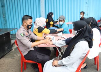 Vaksinasi Serentak Seluruh Indonesia, Polres Karimun Targetkan 680 Dosis