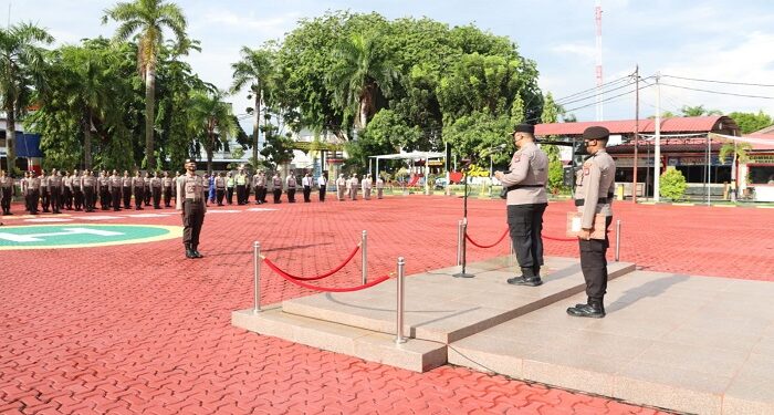 Kapolres Karimun Pimpin Apel Pembukaan Latja Siswa Diktuba Polri SPN Polda Kepri