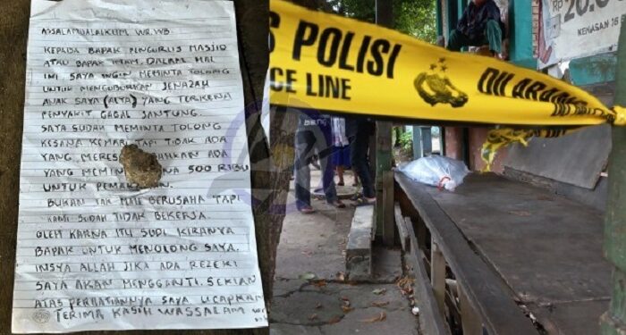 Mayat Bayi Ditemukan Di Pangkalan Ojek PLTD Bengkong Bersama Surat, Ini Isi Suratnya