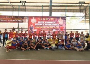 Pembukaan Kejuaraan Tenis Kapolda Kepri Cup Dalam Rangka Hari Bhayangkara Ke – 76 Tahun 2022