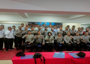 HUT Bhayangkara Ke-76 Dit Binmas Polda Kepri Dan Sat Binmas Polres Karimun Buka Pendidikan Dan Pelatihan Satpam