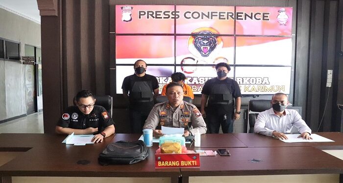Satnarkoba Polres Karimun Ungkap Tindak Pidana Narkoba 1.032 Kg