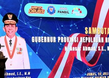 Gubernur Ansar Melaunching Kawasan Panbil Bersih Narkoba Bersama BNN Kepri