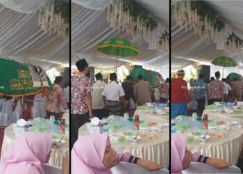 Keranda Jenazah Lewat di Tengah Hajatan Pernikahan