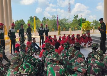 Dandim 0318/Natuna melaksanakan pengecekan Paskibraka kabupaten Natuna