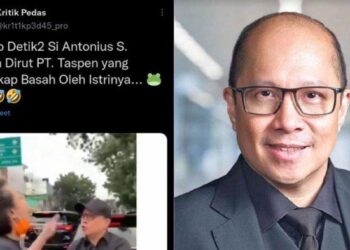 Video Pria Mirip Dirut PT Taspen Dilabrak saat Bersama Wanita Muda, Saling Dorong dengan Istri