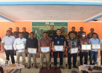 Kasrem 033/WP Kukuhkan Keluarga Asuh Stunting Kabupaten Karimun