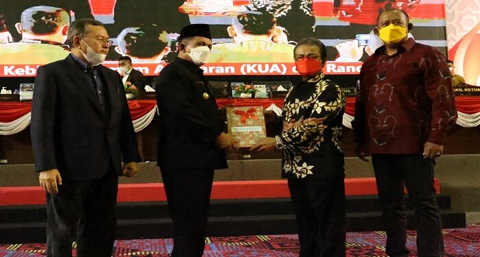 Rancangan KUA PPAS APBD Perubahan 2022 Disampaikan Gubernur Ansar ke DPRD Kepri